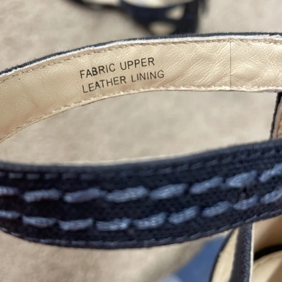 VERA WANG LAVENDER Leni Canvas Bow Flat Sandals 6M - Picture 15 of 16